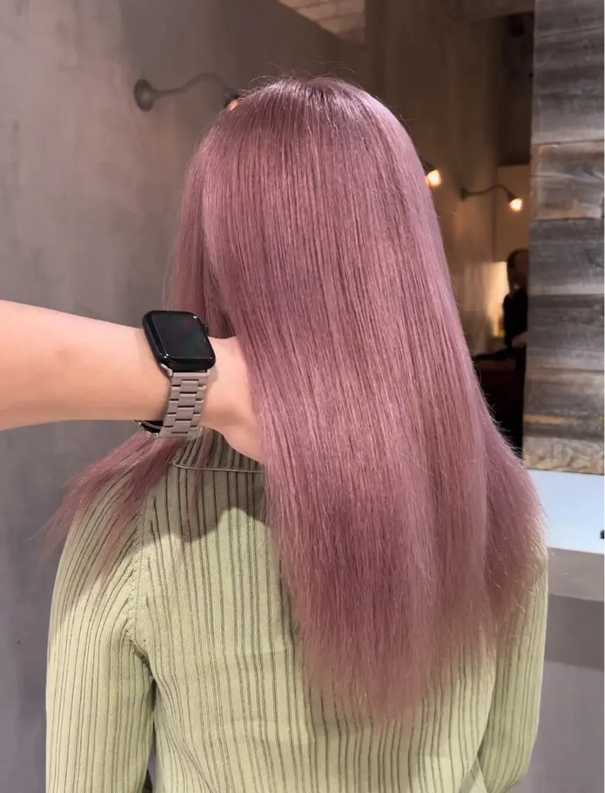 セミロング カラー ヘアカラー Riku /透明感カラー🫧のヘアスタイル