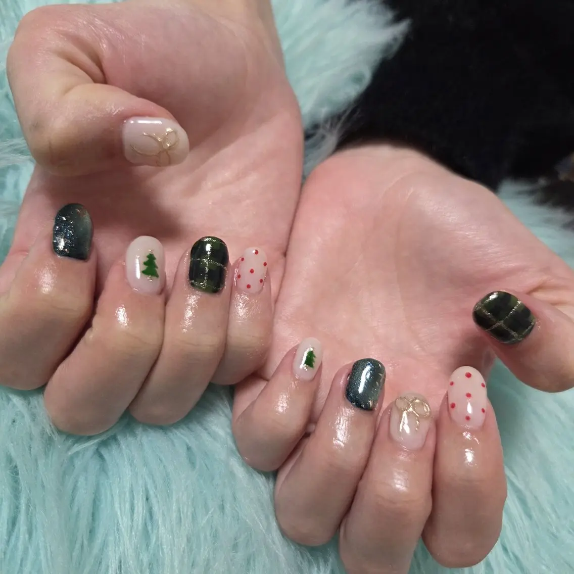 ネイル 冬ネイル クリスマス Thetis nailsのネイルデザイン