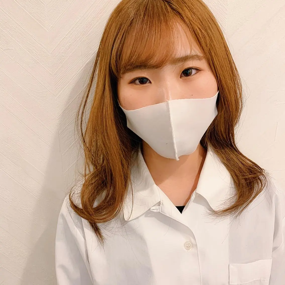 セミロング カラー 中川 竜誠のヘアスタイル