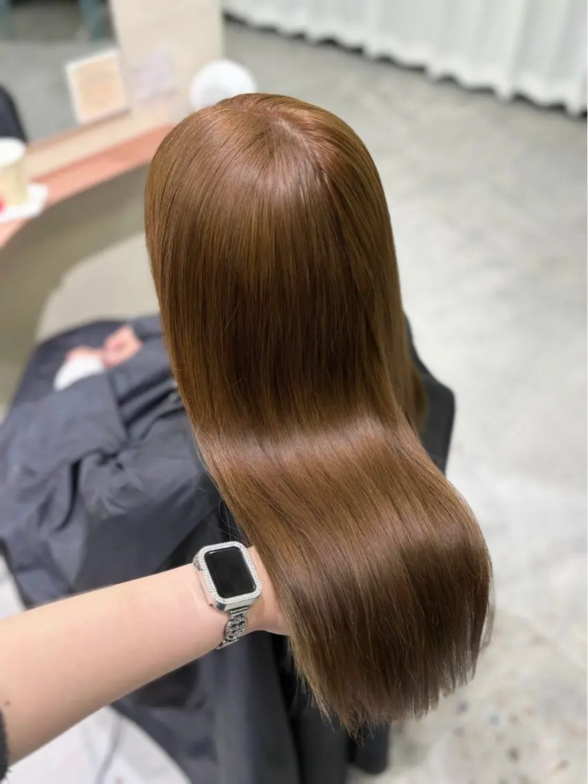 ロング ヘアカラー ✨艶々ベージュカラー 🫧/ Ririkaのヘアスタイル