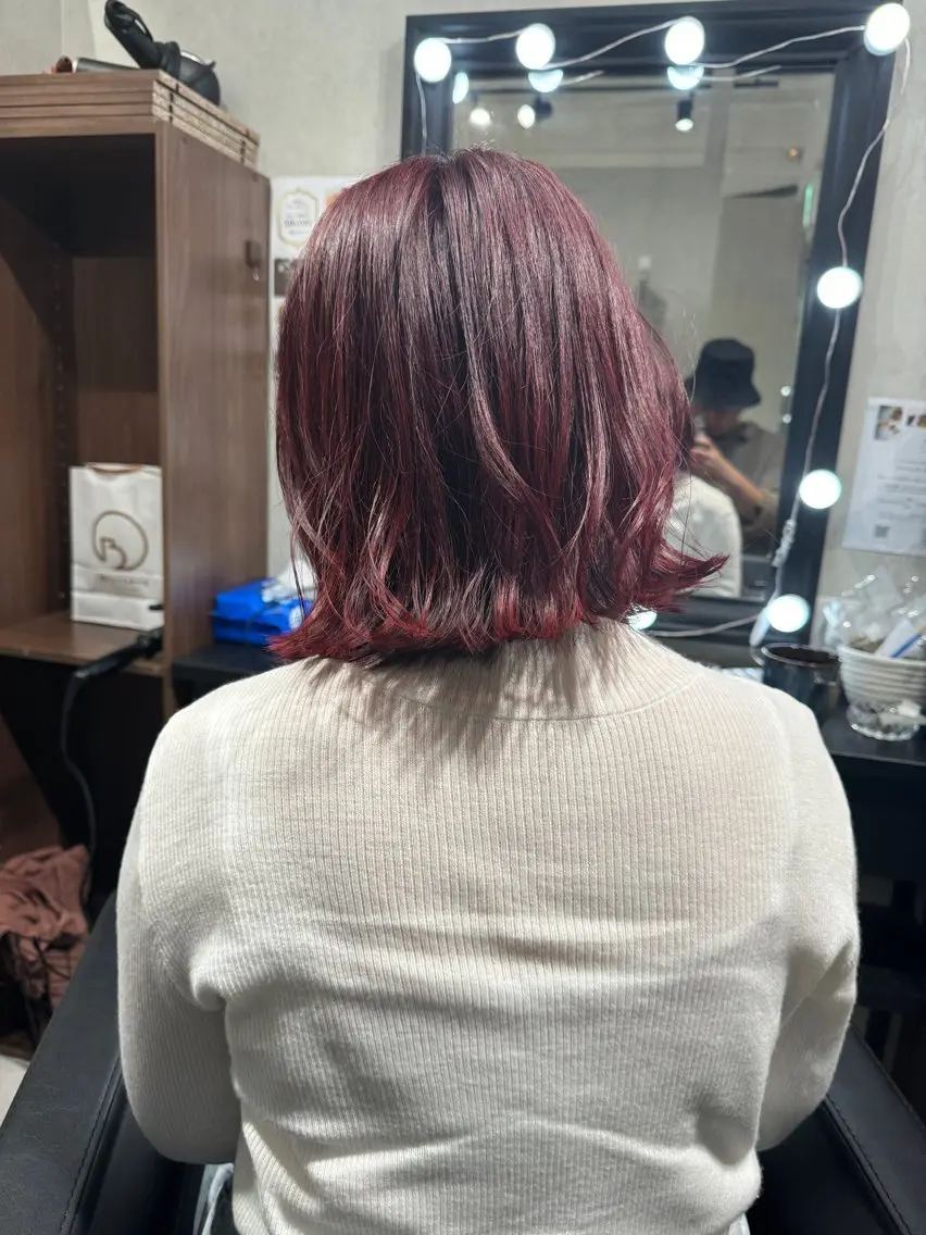 ミディアム シマオカイッセイ 個室サロンaceのヘアスタイル