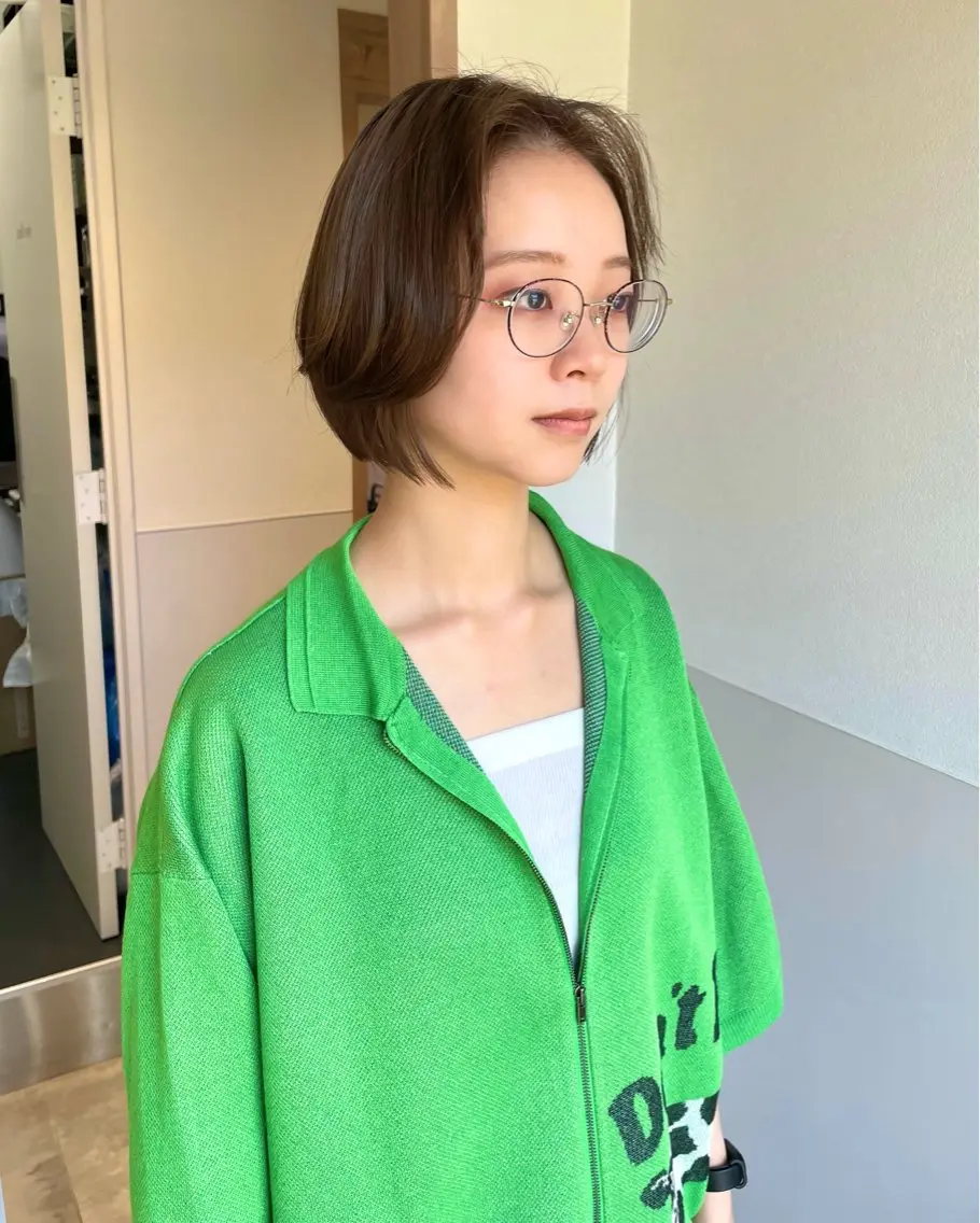 ショート ボブ カット ヘアカラー トリートメント 武田 清久のヘアスタイル