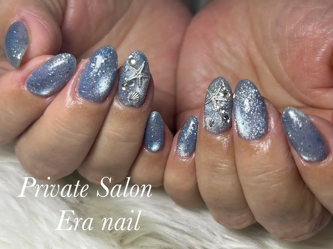 ネイル マグネットネイル ハンドネイル Era nailのネイルデザイン