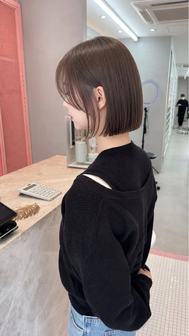 ショート カット ヘアカラー 縮毛矯正 韓国風/顔周り/レイ ヤー/北千住/凛太郎のヘアスタイル
