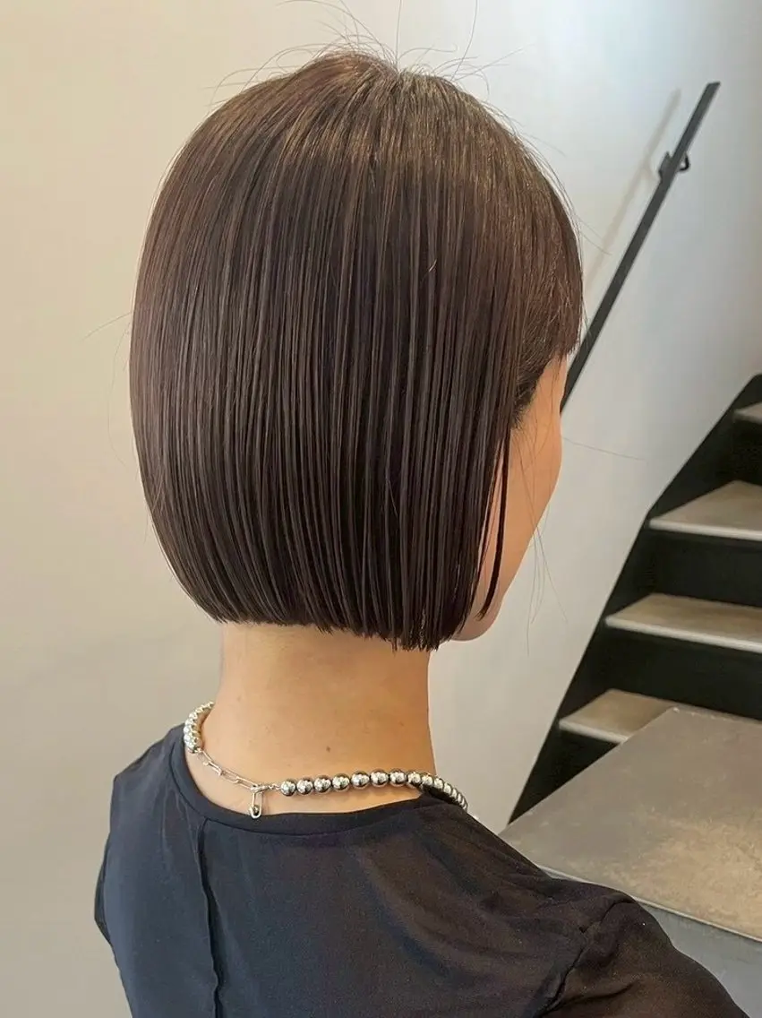 ショート 切りっぱなしボブ ボブ カット anri/大阪/ ボブカットのヘアスタイル