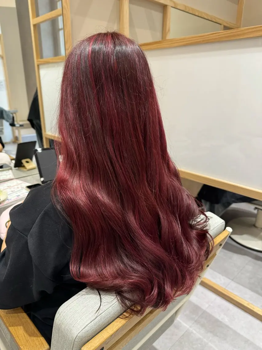 カット+カラー 【ロング】 ※3センチ以上カットさせて頂ける方の写真