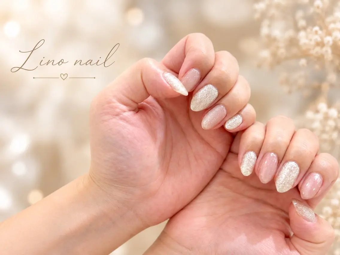 ネイル ラメ(グリッター) ワンカラーネイル ハンドネイル Lino nailのネイルデザイン