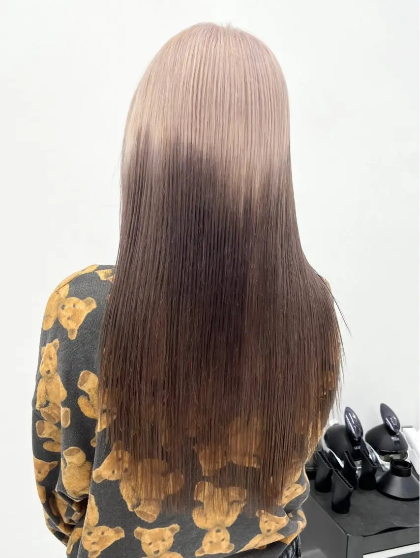 ロング カラー ヘアカラー トリートメント HARU//原宿🤍 リピート率NO.1のヘアスタイル