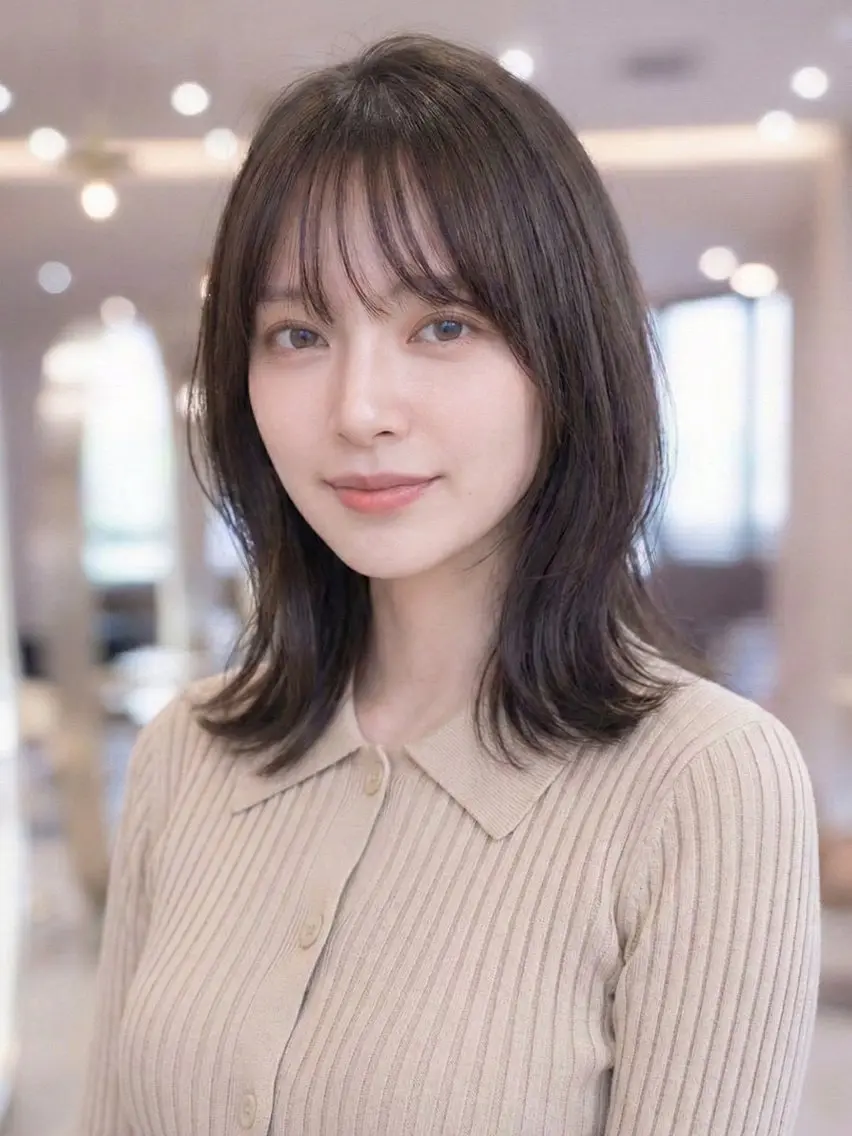 ミディアム カラー カット ヘアカラー トリートメント GULGUL 小関 伊吹のヘアスタイル
