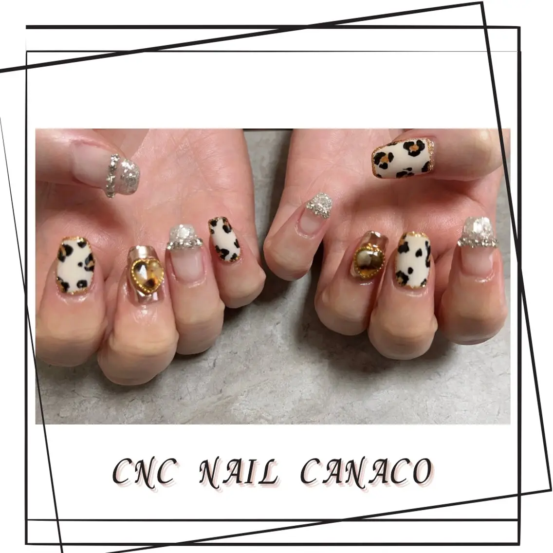 ネイル アニマル柄 アートネイル べっ甲ネイル メンズネイル 持ち込み ベテランネイル cnc nailのネイルデザイン