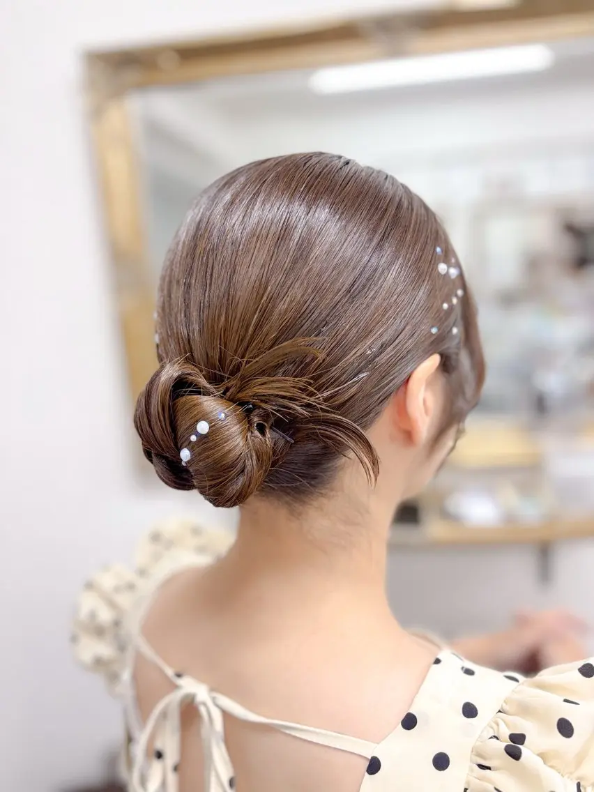 ショート ヘアアレンジ ボブ ヘアセット ⭐︎moe 【ヘアセット🧸】のヘアスタイル