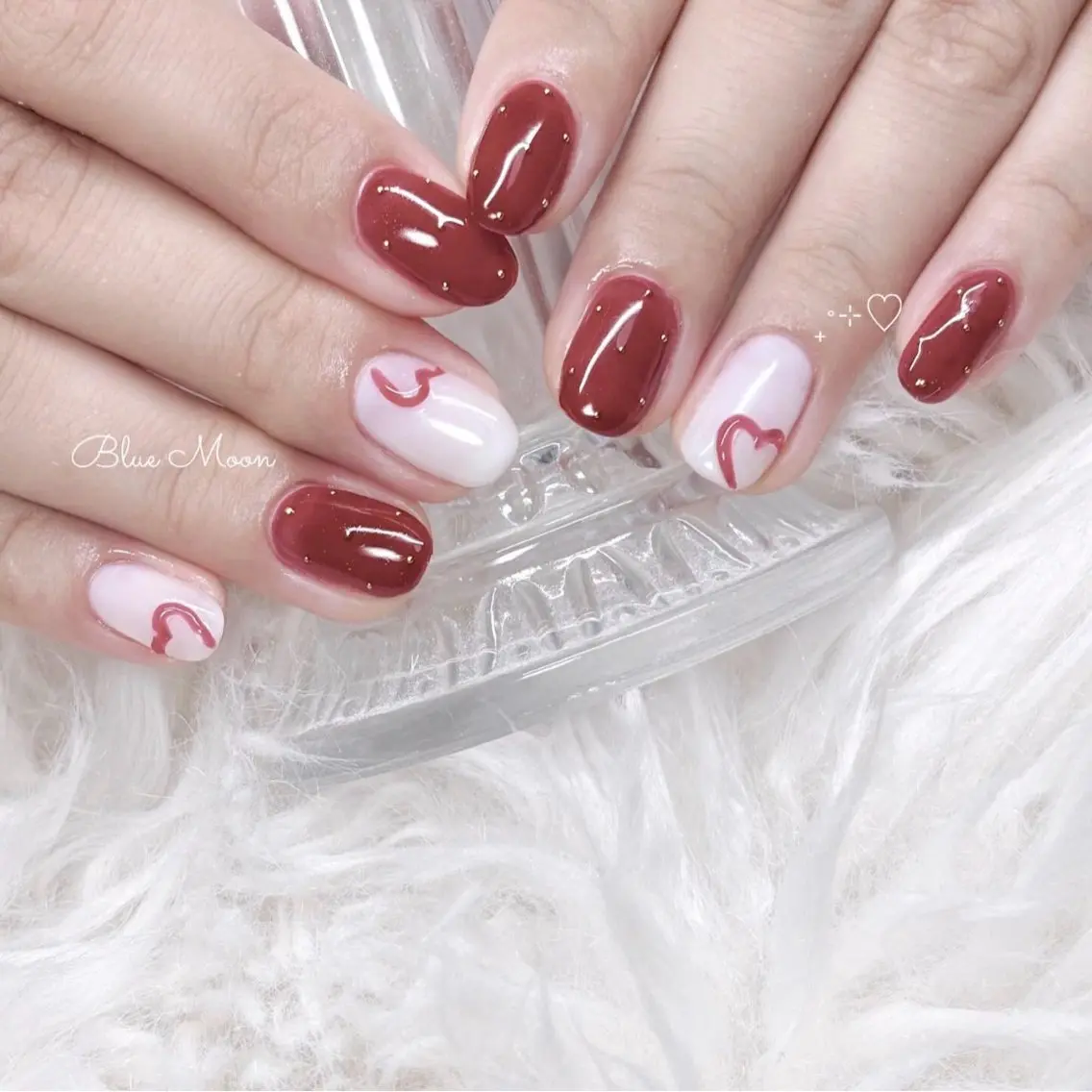 ネイル アートネイル クリアネイル ぷっくりネイル ハンドネイル フットネイル ハンドケア nail salon Blue Moonのネイルデザイン