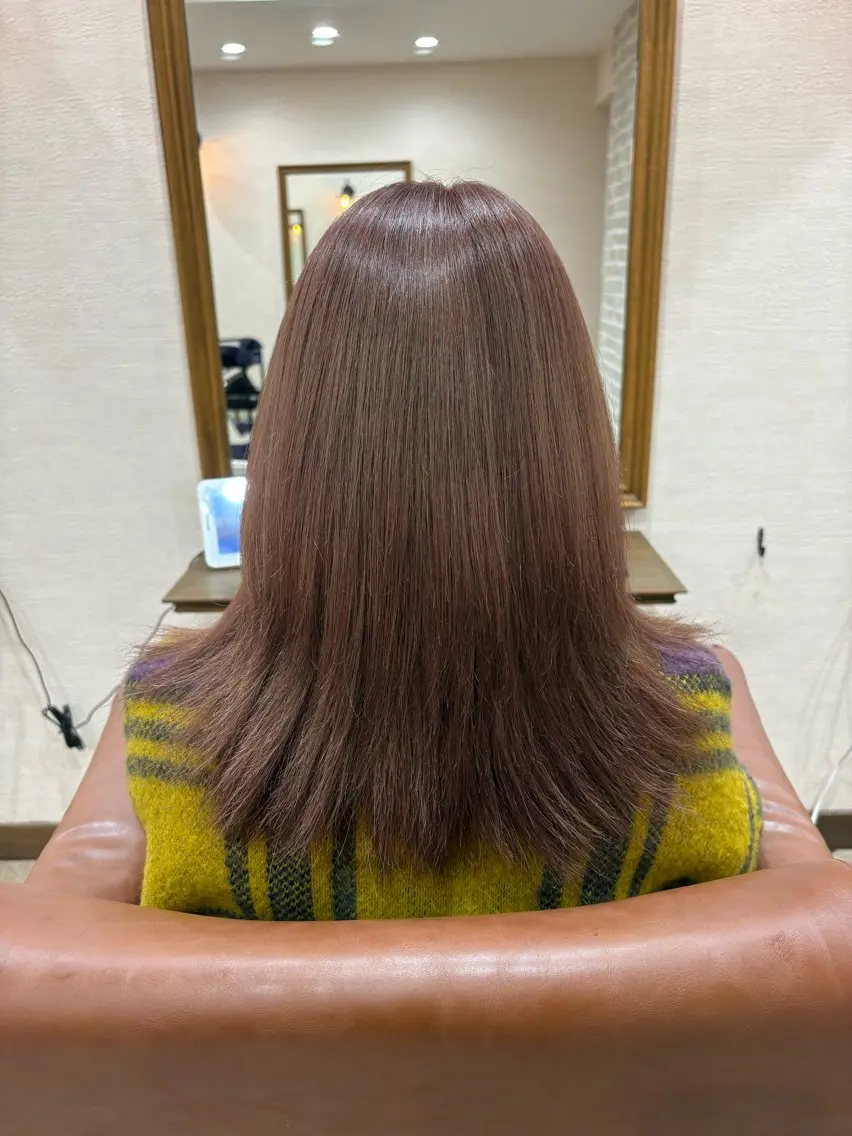 ミディアム カラー 堀 のえかのヘアスタイル