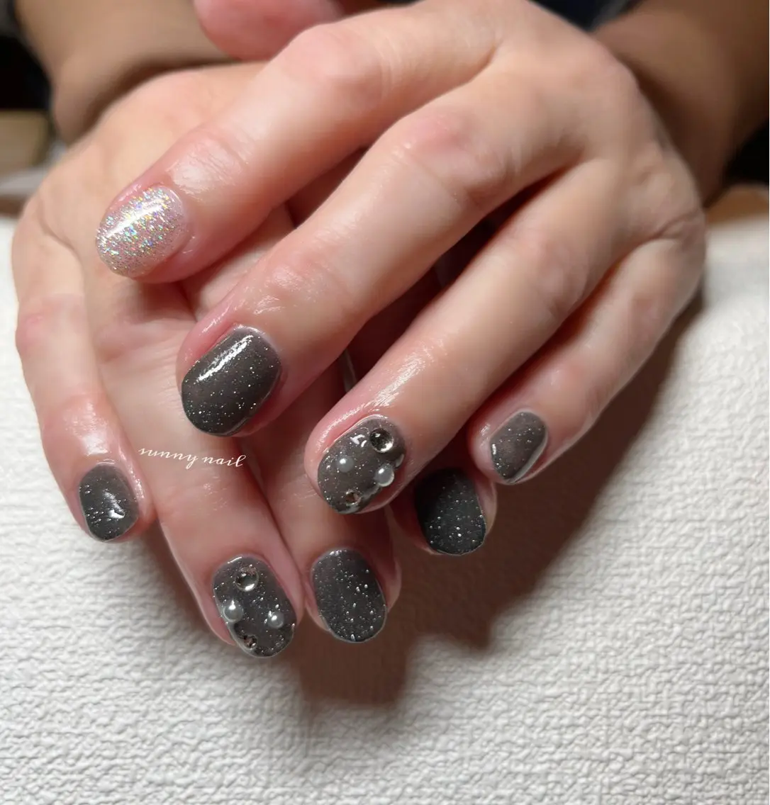ネイル フラッシュネイル ジェルネイル パラジェル sunny nailのネイルデザイン