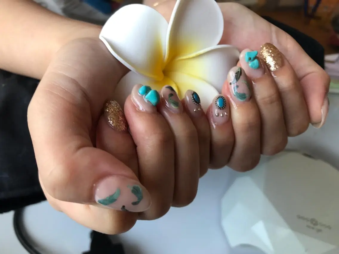ネイル ハンドネイル Mana‪ ‪·͜· ❤︎‬のネイルデザイン