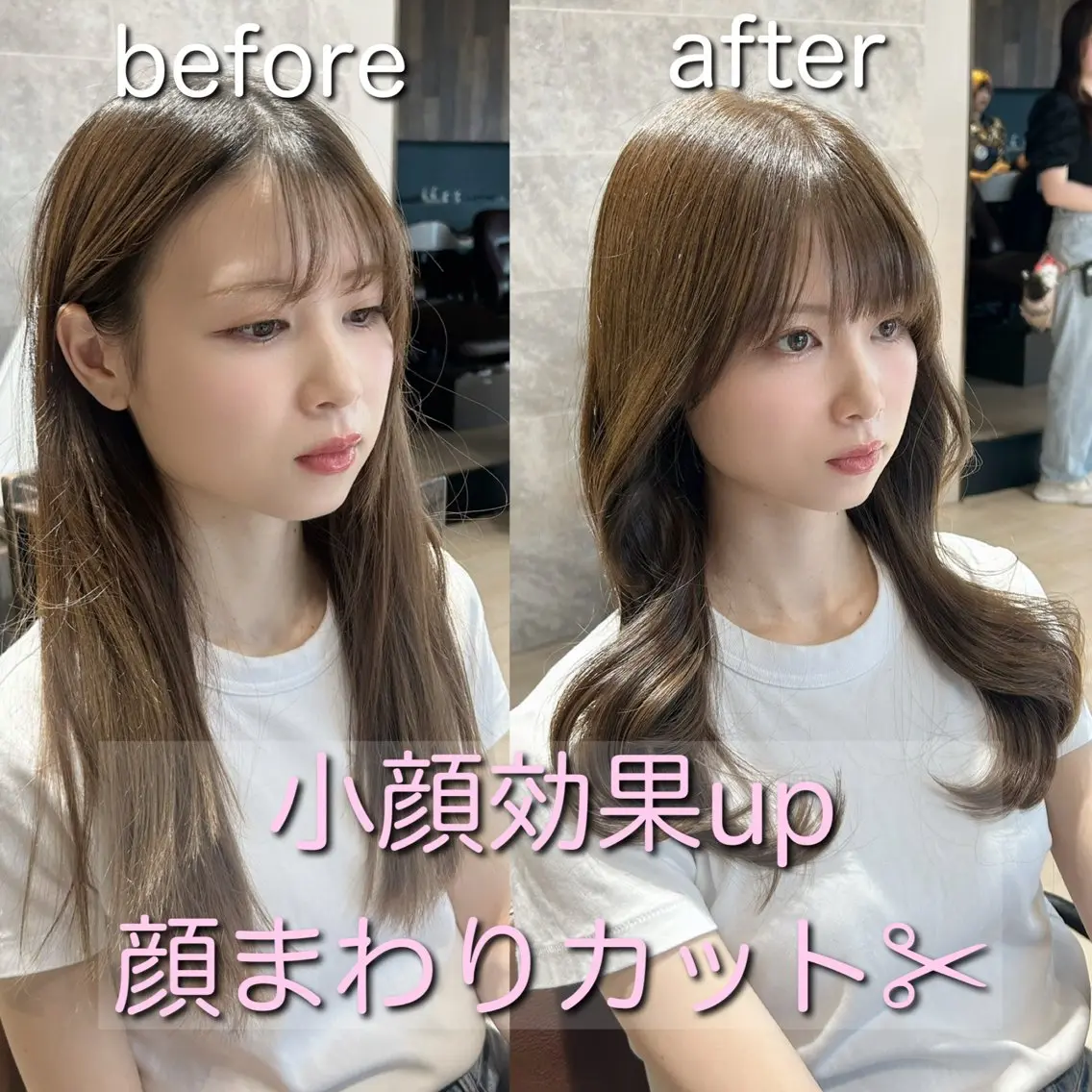 ロング カット トリートメント 🎀大竹美侑/顔まわ りカット/レイヤーのヘアスタイル