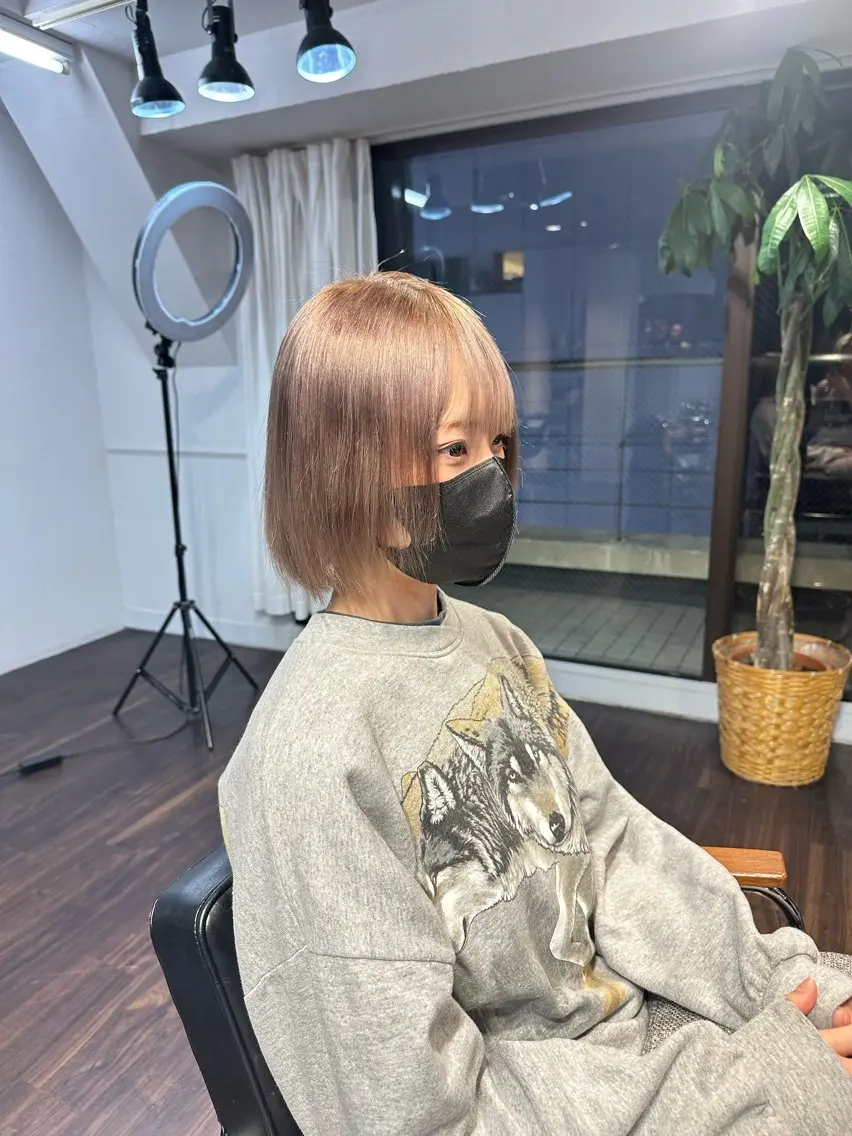 カラー 心斎橋 韓国レイヤ ー指名No.1renのヘアスタイル