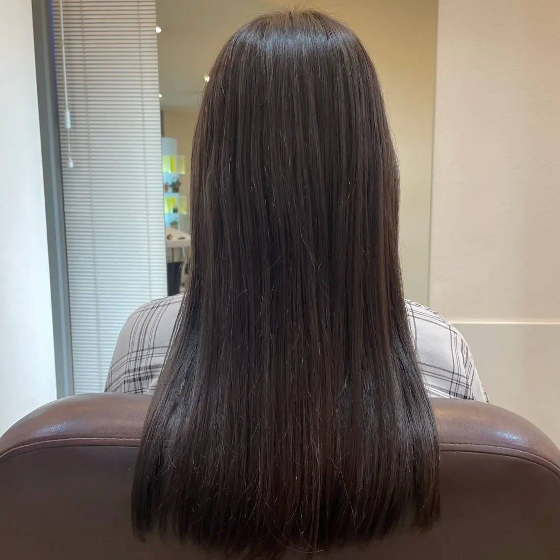 ロング 縮毛矯正 トリートメント 平 真亜里のヘアスタイル