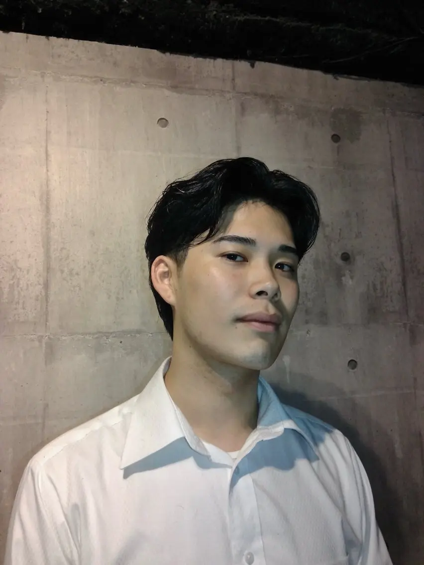メンズ カット パーマ 窪田 力也のヘアスタイル