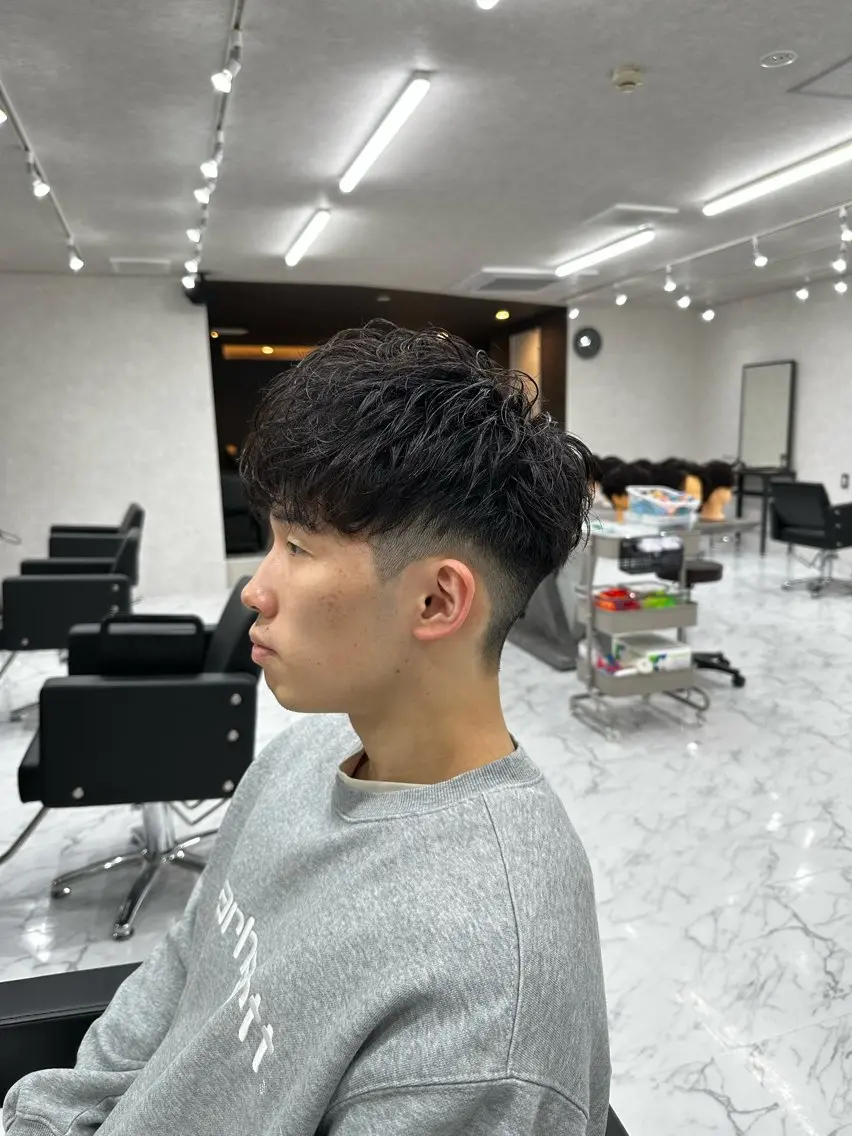 パーマ メンズ カット パーマ 🔥メンズ専門🔥 永長　涼のヘアスタイル