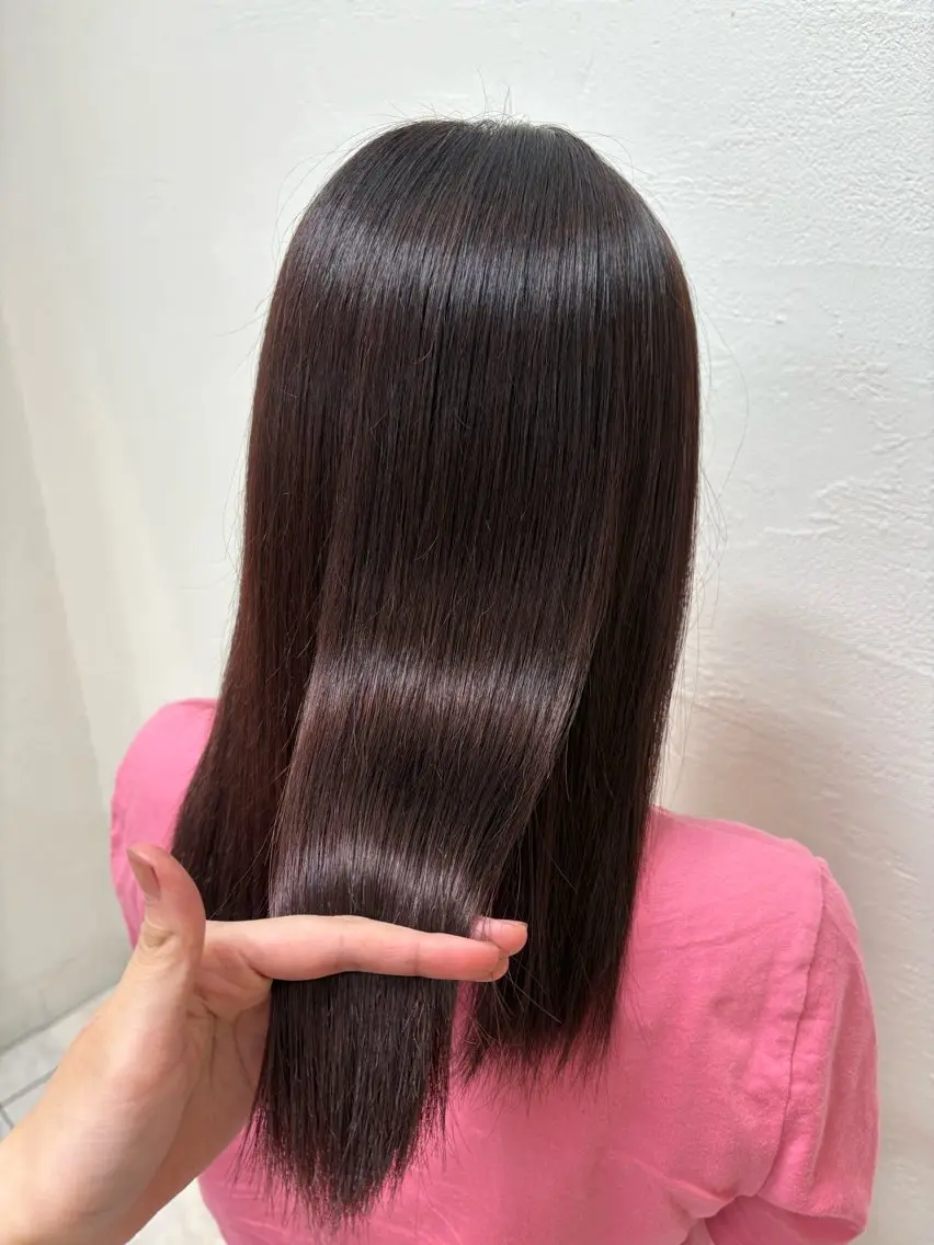 うる艶髪へ✨プレミアム縮毛矯正　[施術時間150分]⚠️19時​〜​限定⚠️ロング料金別途の写真