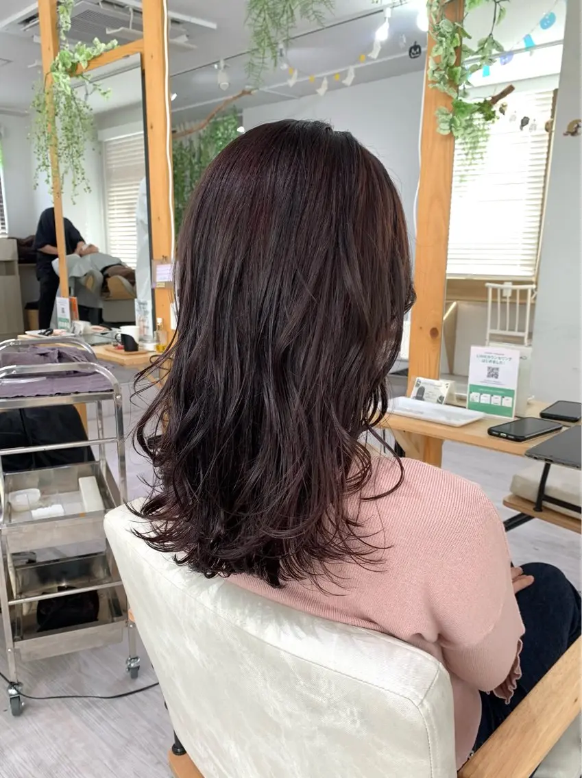 ロング ツヤカラー🤍 ARISAのヘアスタイル