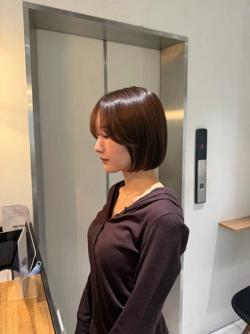 ショート ボブ カット ヘアカラー トリートメント ✨ボブ指名No. 1✨中山蓮のヘアスタイル