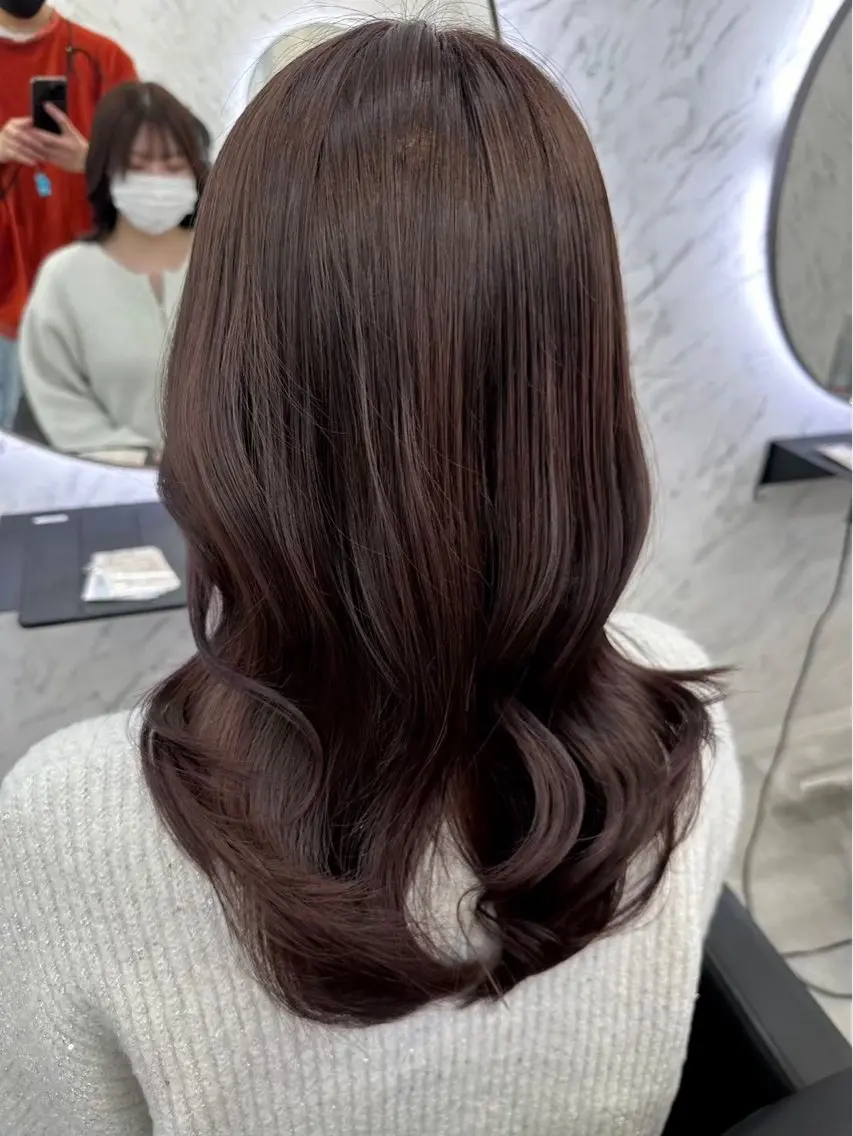 ロング カラー ブラウンカラー カット¥1100 ✂️MIUのヘアスタイル
