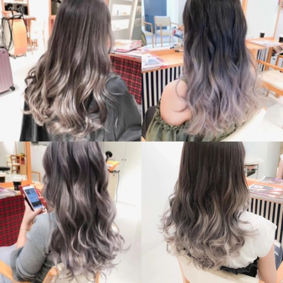 【グラデーション 毛先2回ブリーチ】中間から毛先を2ブリーチ+透明感カラー+トリートメントの写真