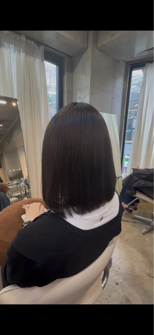 ミディアム ヘアカラー 暗髪カラー/ 悠矢のヘアスタイル