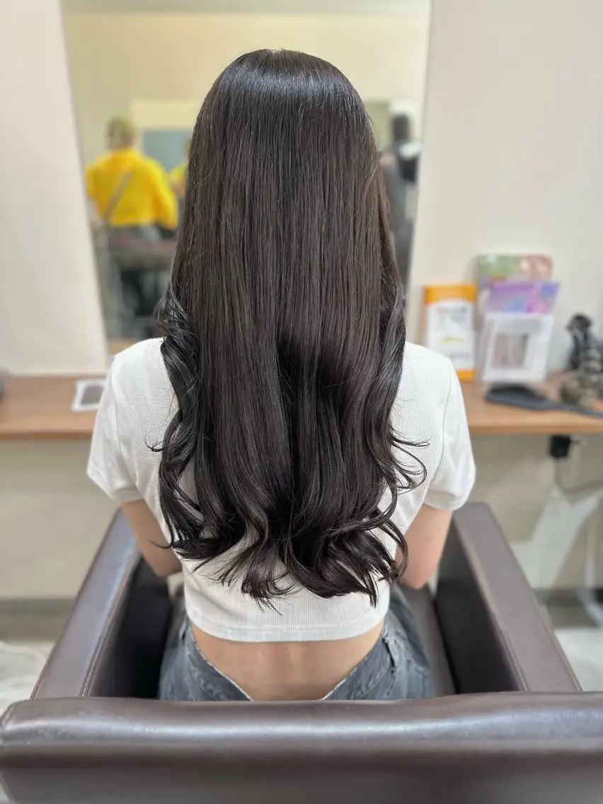 ロング カラー パーマ カット ヘアカラー パーマ トリートメント 平日オススメ✨ コスパ&タイパ✨山下のヘアスタイル