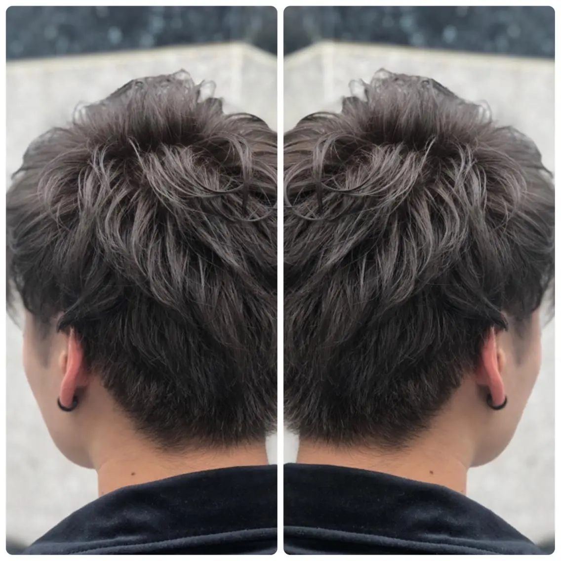 ショート カラー アッシュ ダークシルバー シルバー シルバーアッシュ ヘアカラー トリートメント 小山内 龍一郎 店長のヘアスタイル