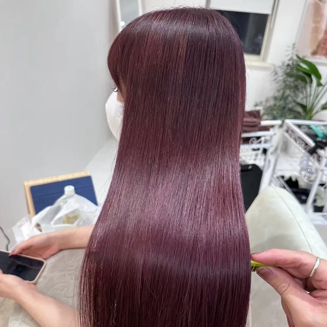 ロング 縮毛矯正 透明感カラー💫 Katsukiのヘアスタイル