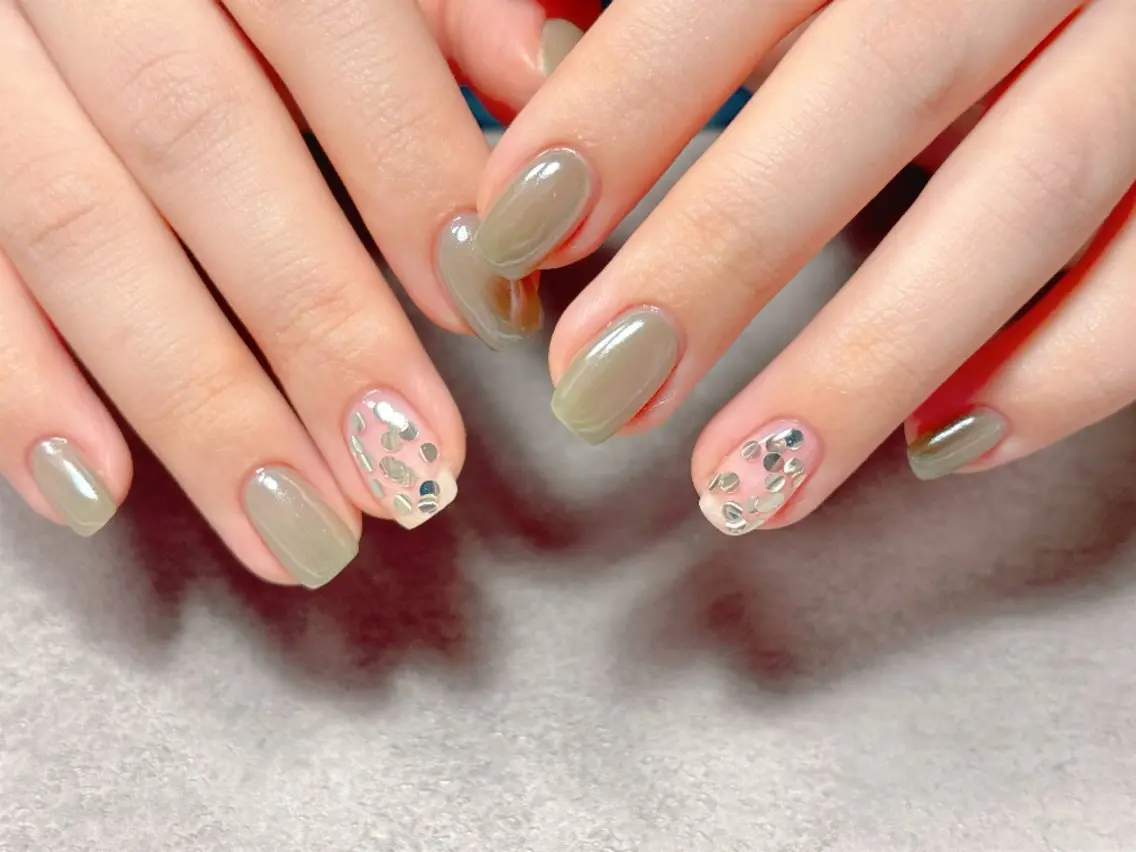 ネイル アートネイル べっ甲ネイル ブラウン ジェルネイル マグネットネイル ハンドネイル ハンドケア 💫ゆか_ Nailartistのネイルデザイン