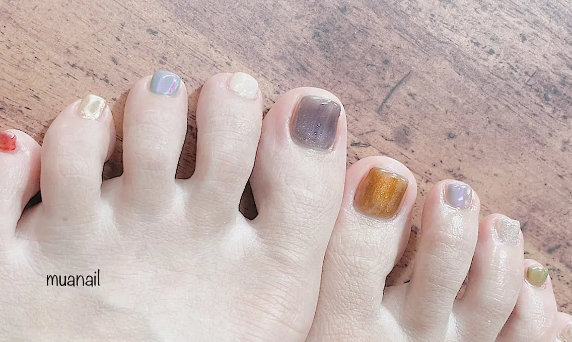ネイル フットネイル mua nail mikiのネイルデザイン