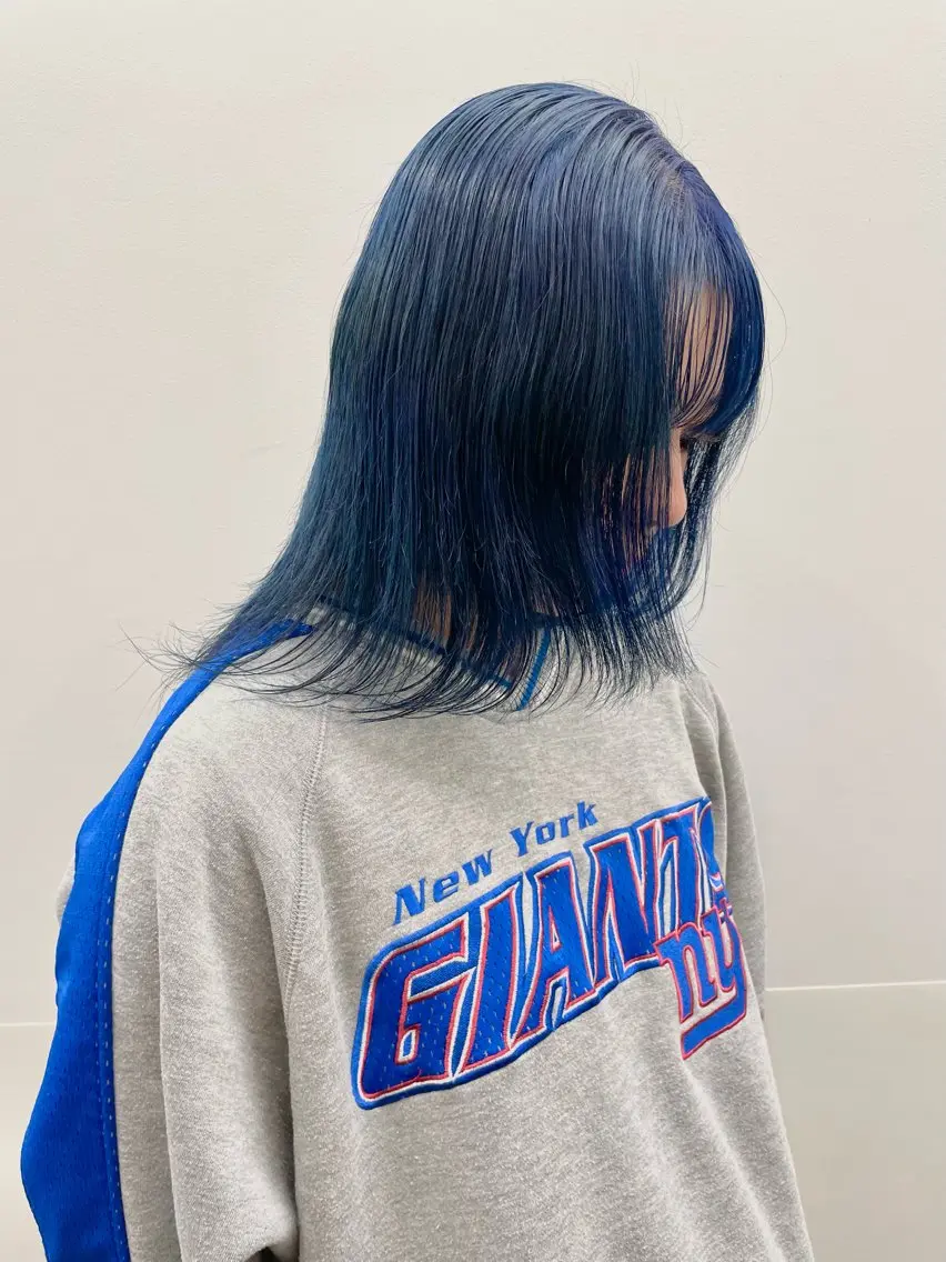 ミディアム カラー アッシュ ブリーチ ブルーカラー ダブルカラー ダブルカラー🦖 /髪質改善⚡️しおりのその他イメージ