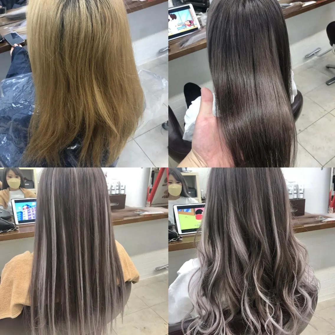 カラー 最高級エクステ /羽エクステ白石宇由のヘアスタイル