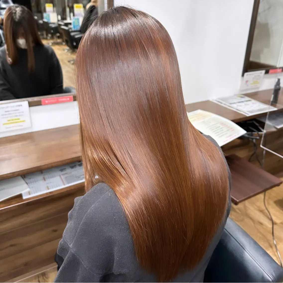 【🔥1番人気🔥】カット+髪質改善カラー+髪質改善トリートメント¥20900→12540の写真