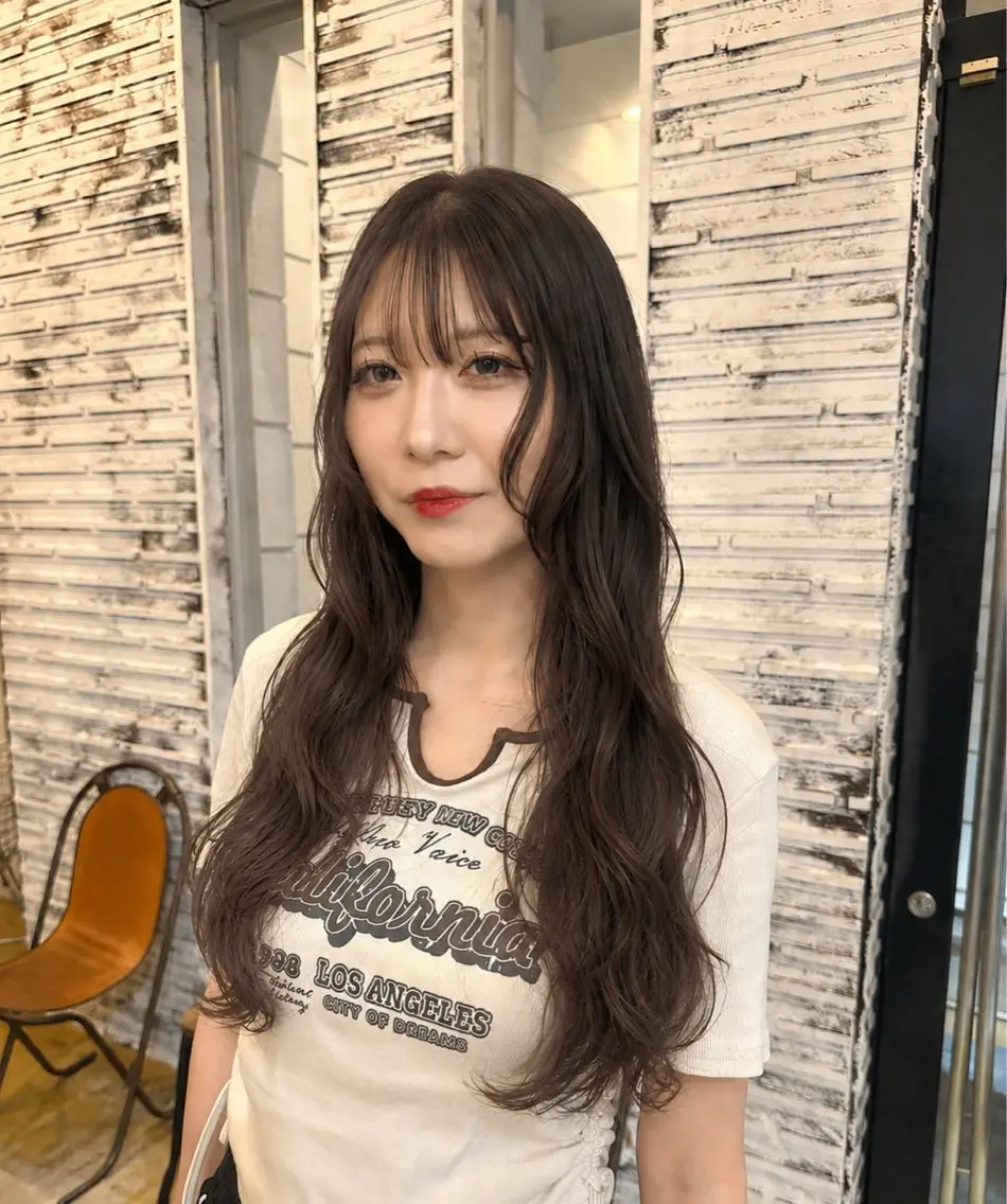 ロング カット 名古屋カラー ひかりのヘアスタイル