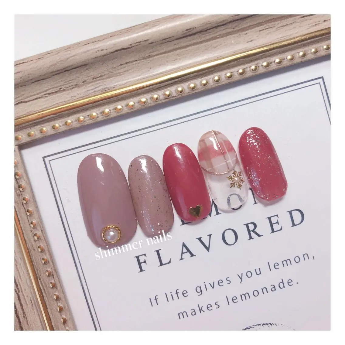 ネイル フレンチネイル shimmer nailsのネイルデザイン