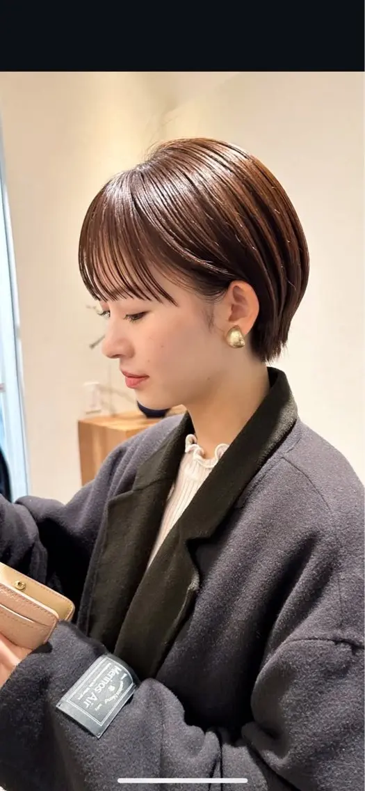 ショート レイヤーカット ショートカットパーマのヘアスタイル
