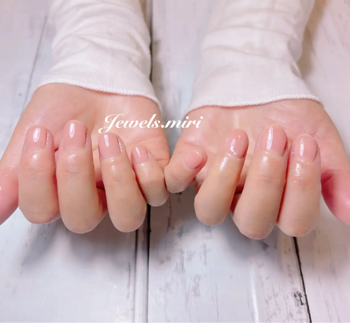 ネイル ワンカラーネイル シンプルネイル ネイルサロン Jewels Mのネイルデザイン