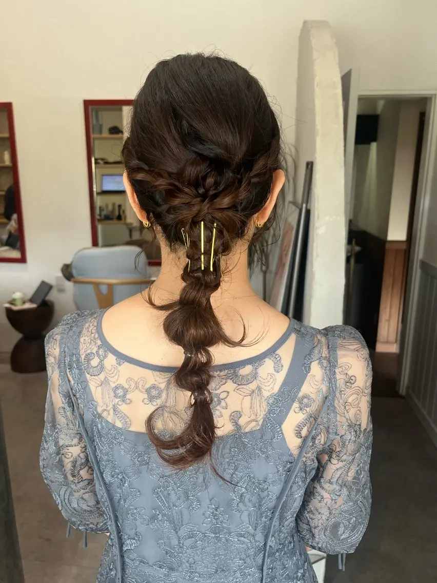 ロング ヘアアレンジ ヘアセット 金沢市/美容師/ 岡島由希美のマツエク・マツパデザイン