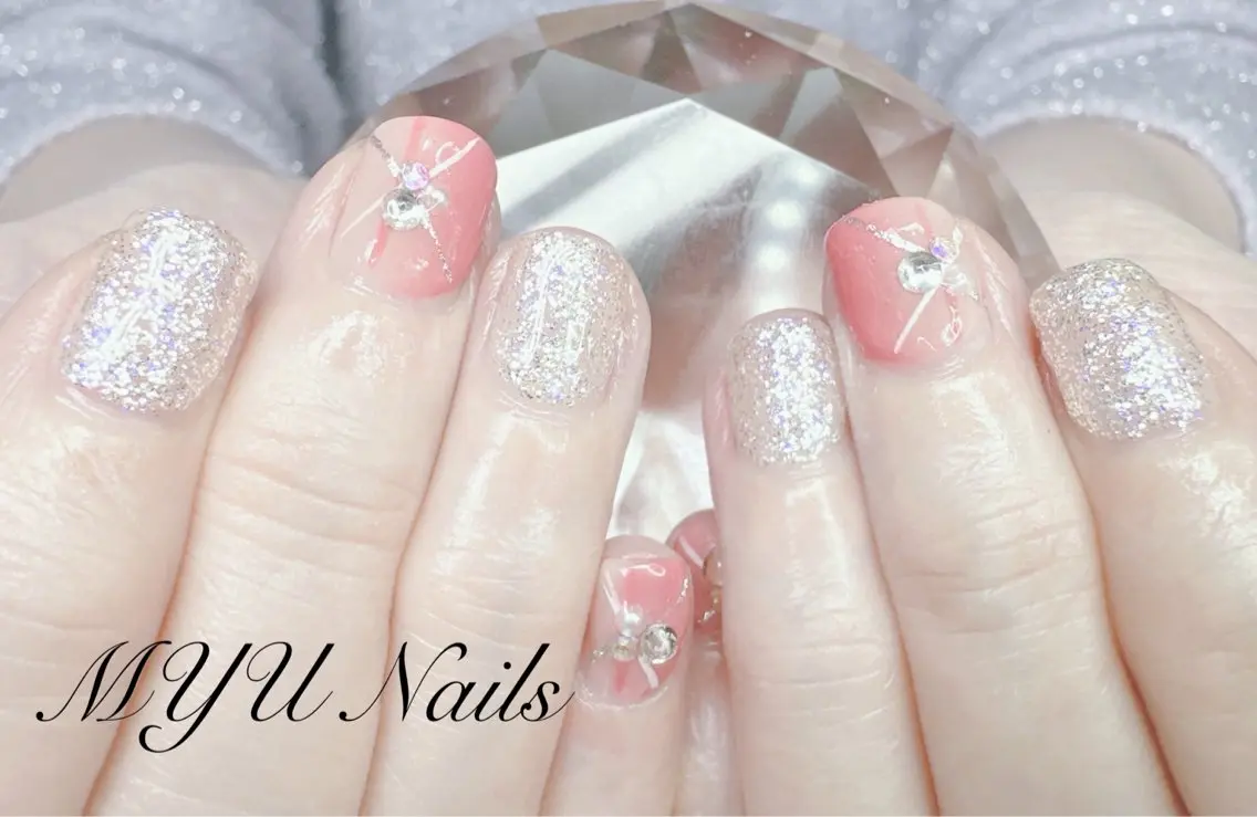 ネイル ジェルネイル 持ち込み ニュアンスネイル ワンカラーネイル パラジェル ニュアンスネイル🌈 MYU Nailsのネイルデザイン