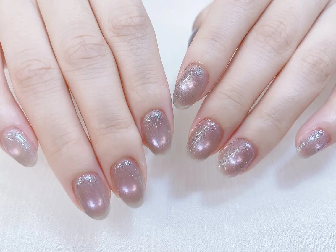 ネイル チークネイル 成人式 フレンチネイル グラデーション 氷ネイル・うるうるネイル ハンドネイル DUO   MI nail salonのネイルデザイン