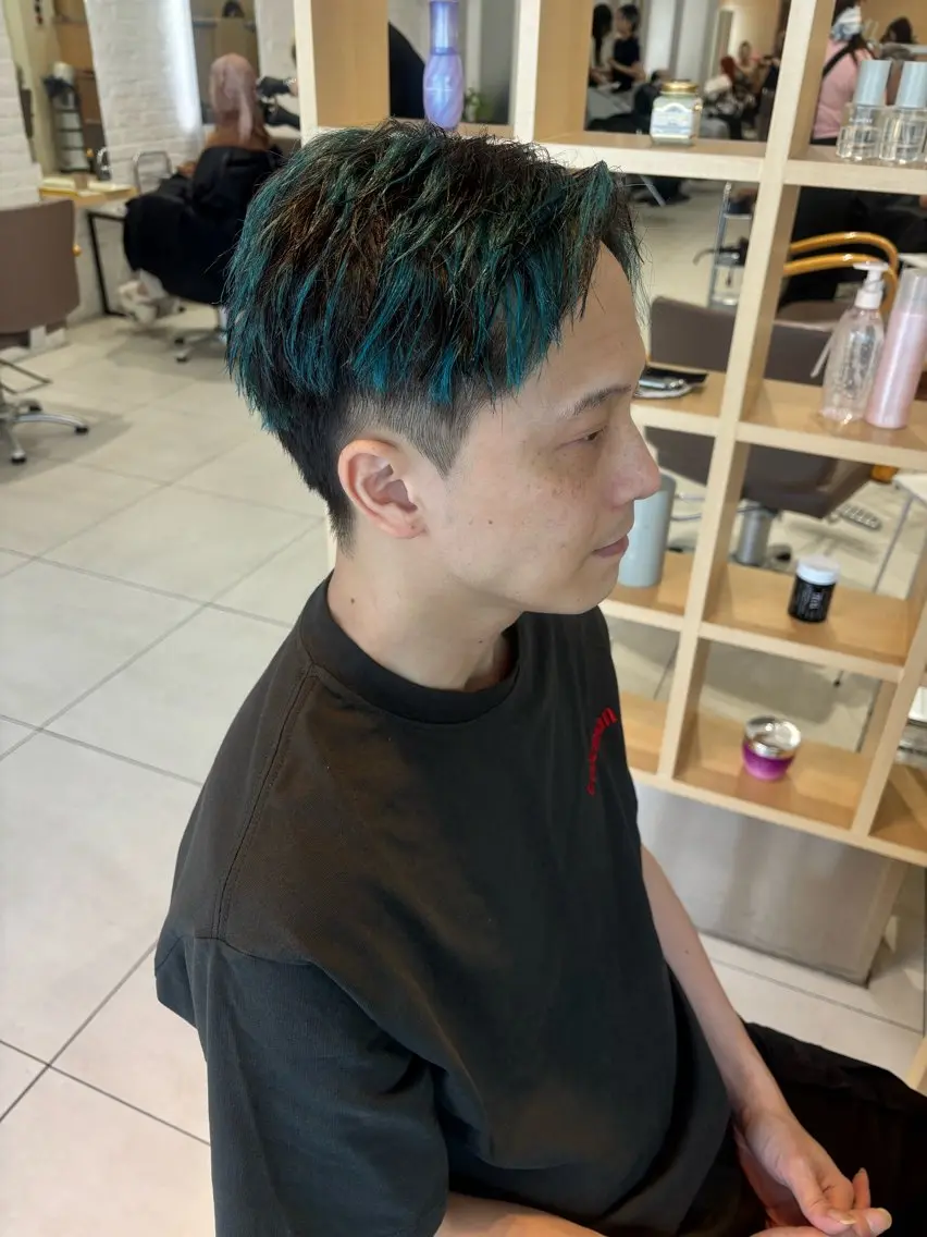 ショート カラー メンズ 💈メンズパーマ カラー💈momoのヘアスタイル