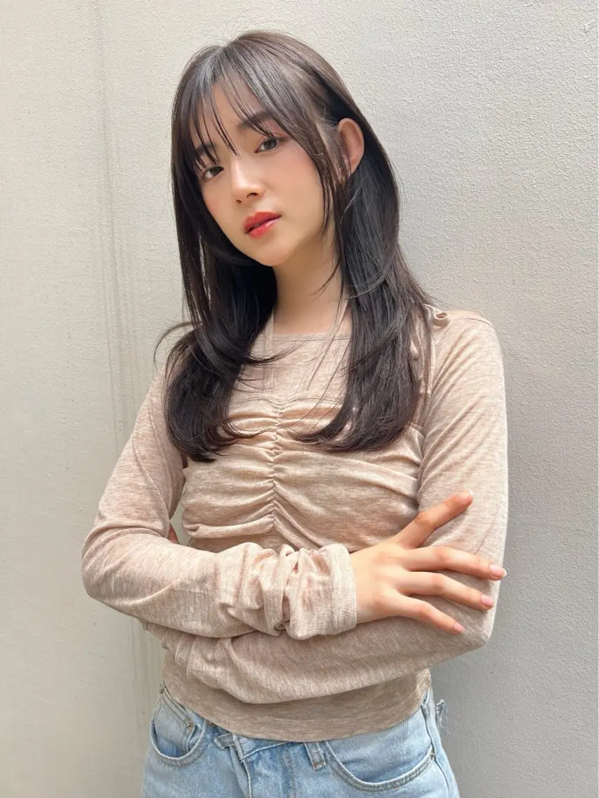 ロング カラー 艶髪/韓国ヘア🎀 Kanon︎︎⁺.のヘアスタイル