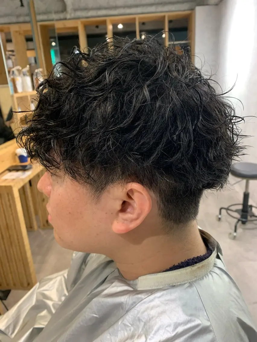 ショート パーマ メンズ カット パーマ トリートメント Sia中野新橋 『JUNYA』のヘアスタイル