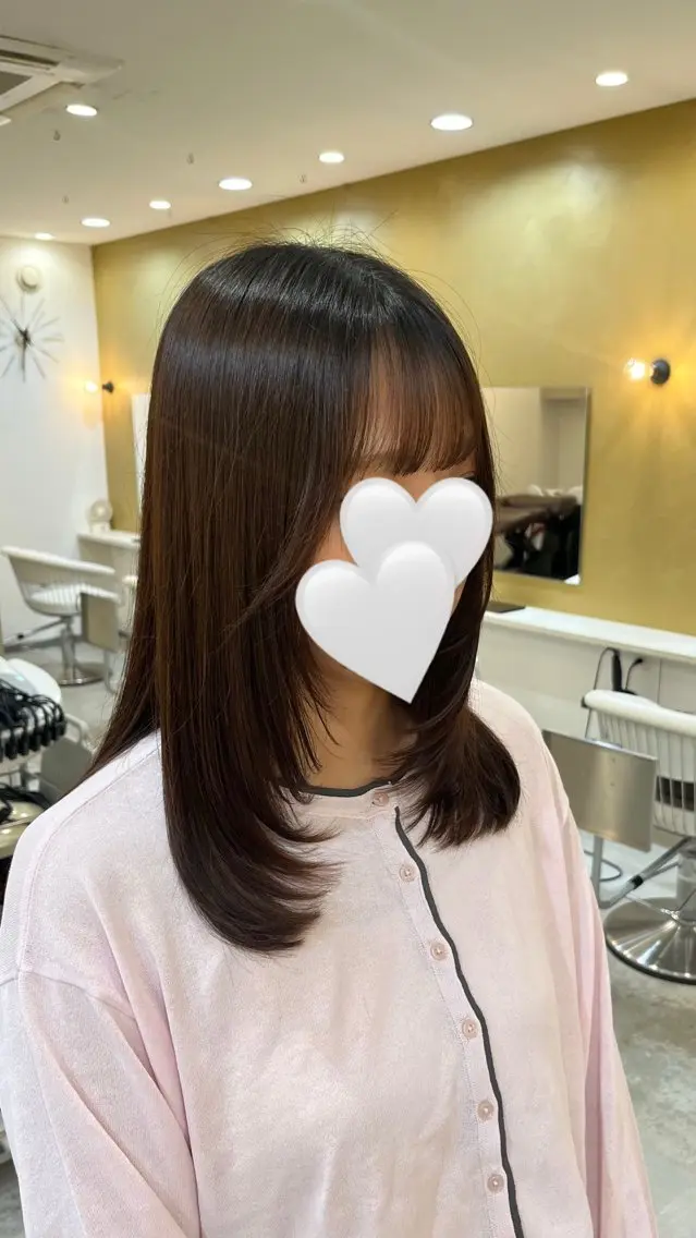 セミロング カット topa/高井 菜緒のヘアスタイル