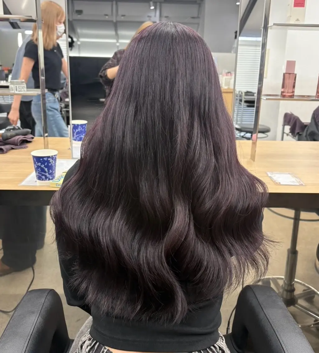 ロング ヘアカラー miku/ラベンダー 透明感カラー🪻❤︎のヘアスタイル